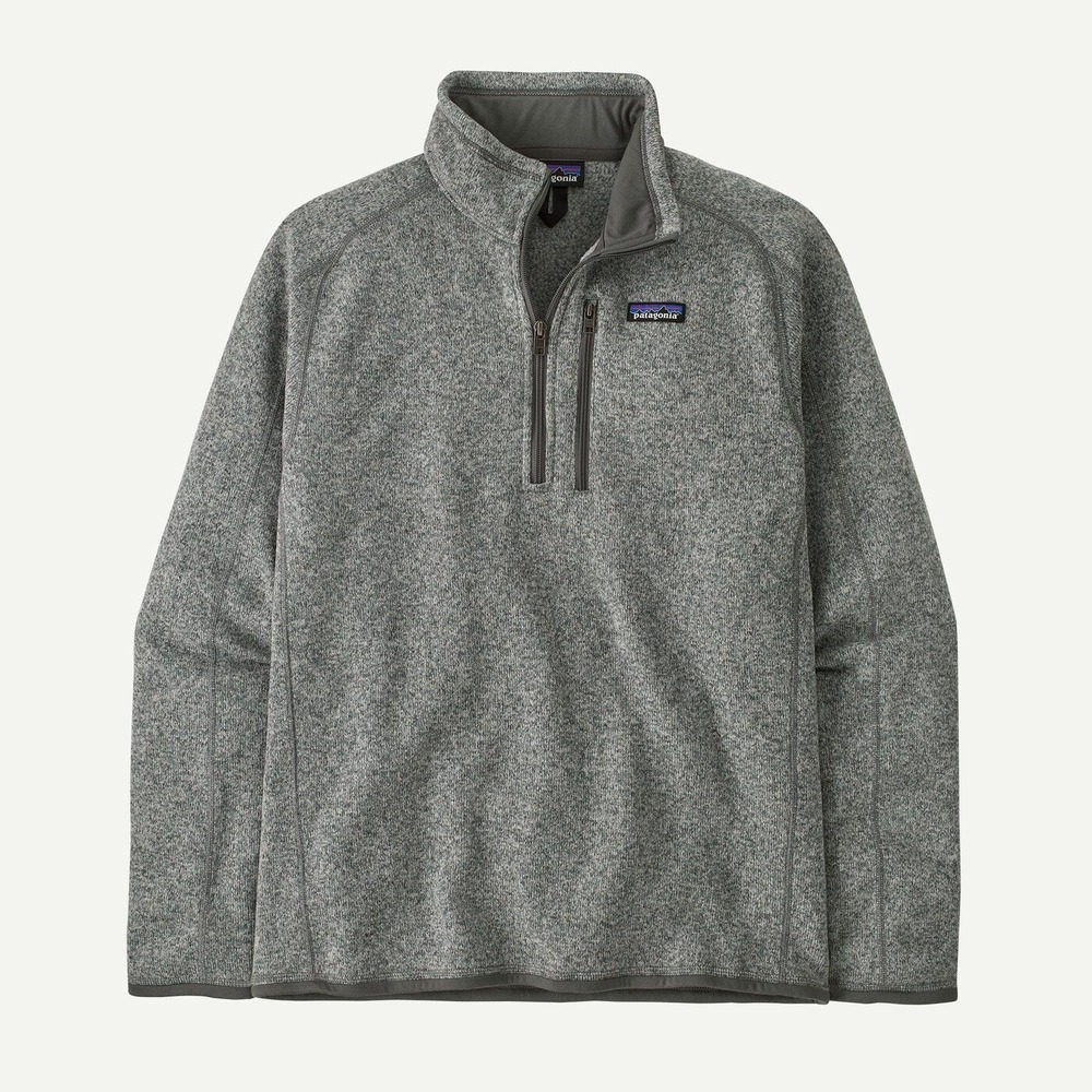Patagonia Mens Better Sweater 1/4‎ Zip Fleece Pullover Stonewash Grey Size Small - Picture 2 of 6